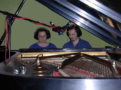 Recording session for Scenes and Dances CD, 2004